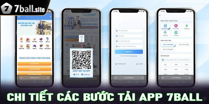 Hướng dẫn chi tiết các bước tải app 7Ball cho người mới tham gia 